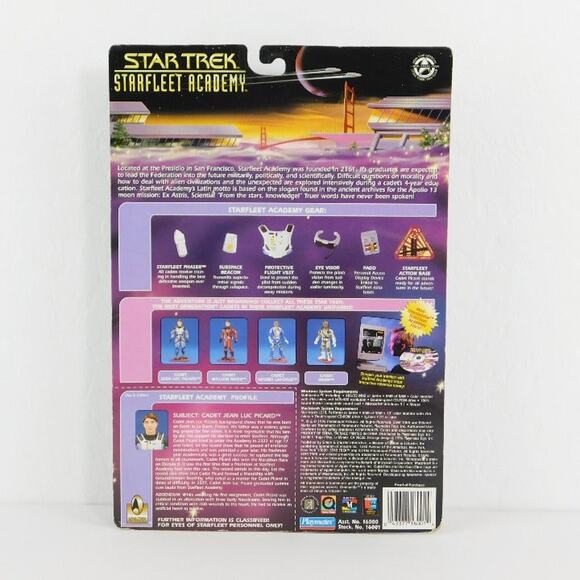 Playmates 1996 Star Trek Starfleet Academy Cadet Jean Luc Picard Action Figure - Picture 2 of 6